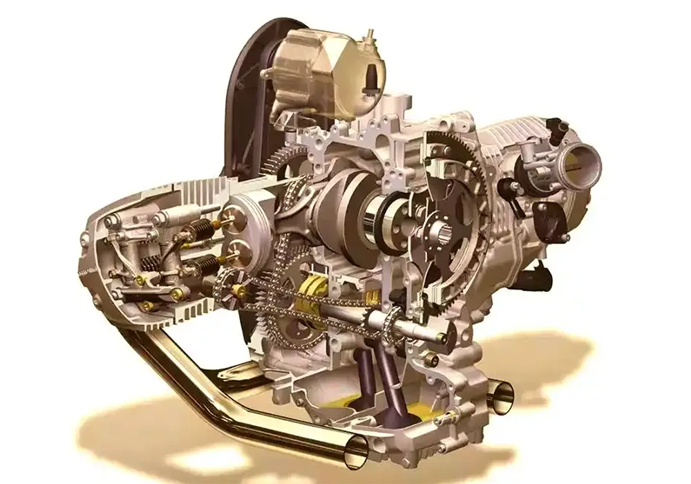 二輪車の動力伝達装置と変速装置